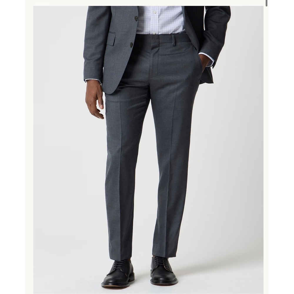 J.CREW Slim-fit Thompson Worsted Wool Suit Pant 29x32 NEW Charcoal Grey CF872